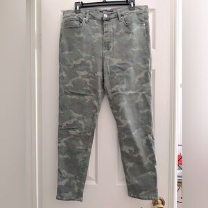 Hudson Barbara Super Skinny Camo Jeans